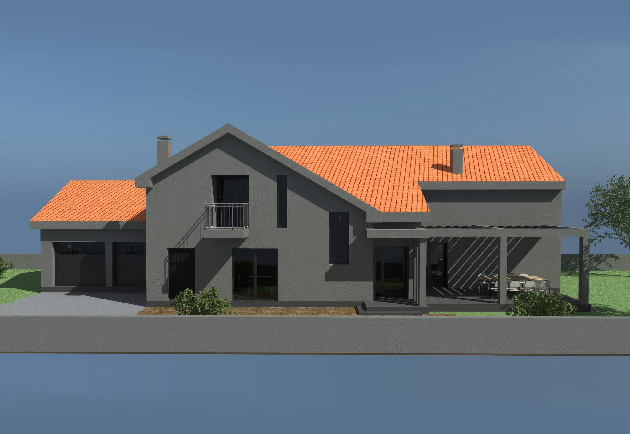 3D render obiteljske kuće