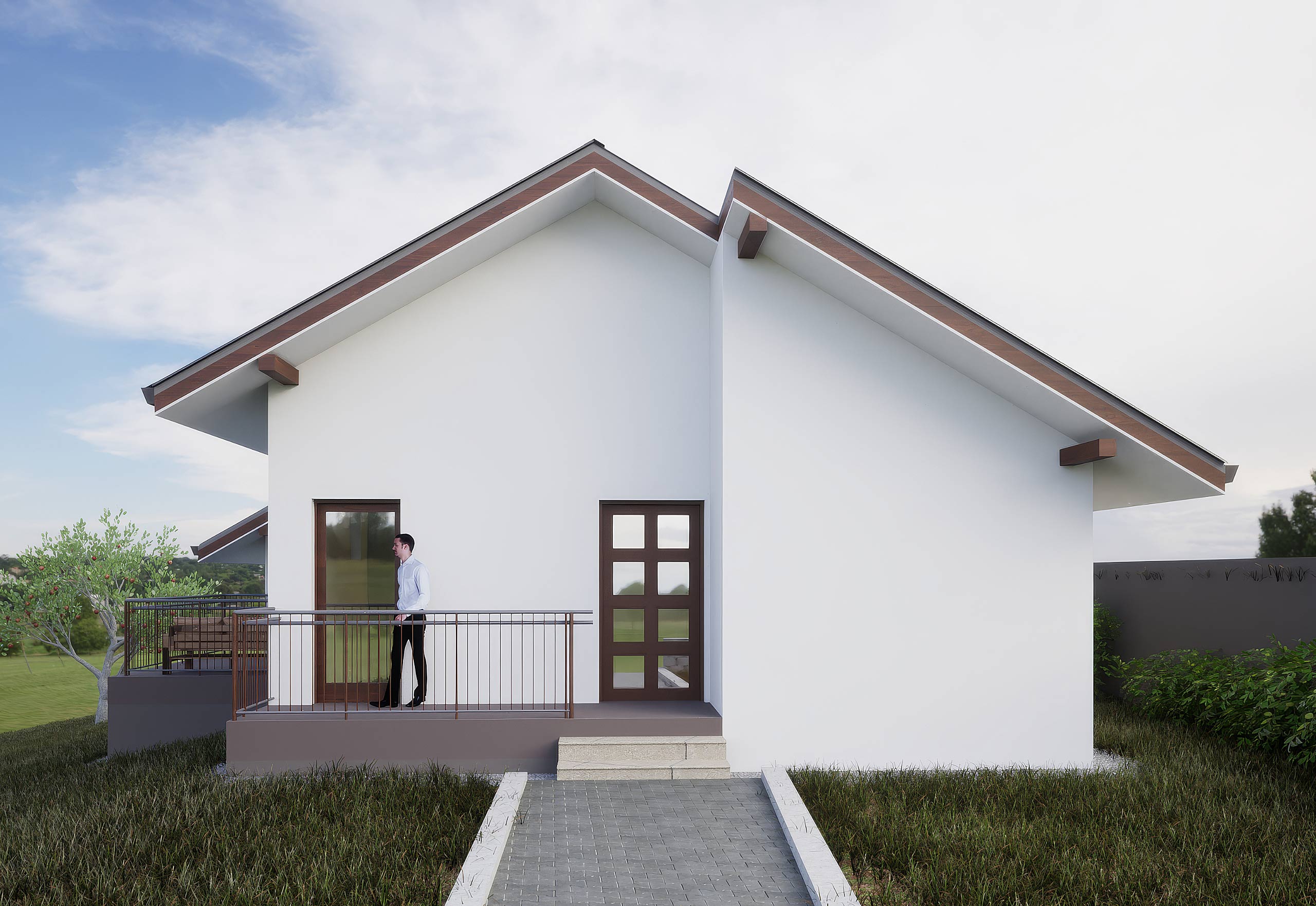 3D render obiteljske kuće